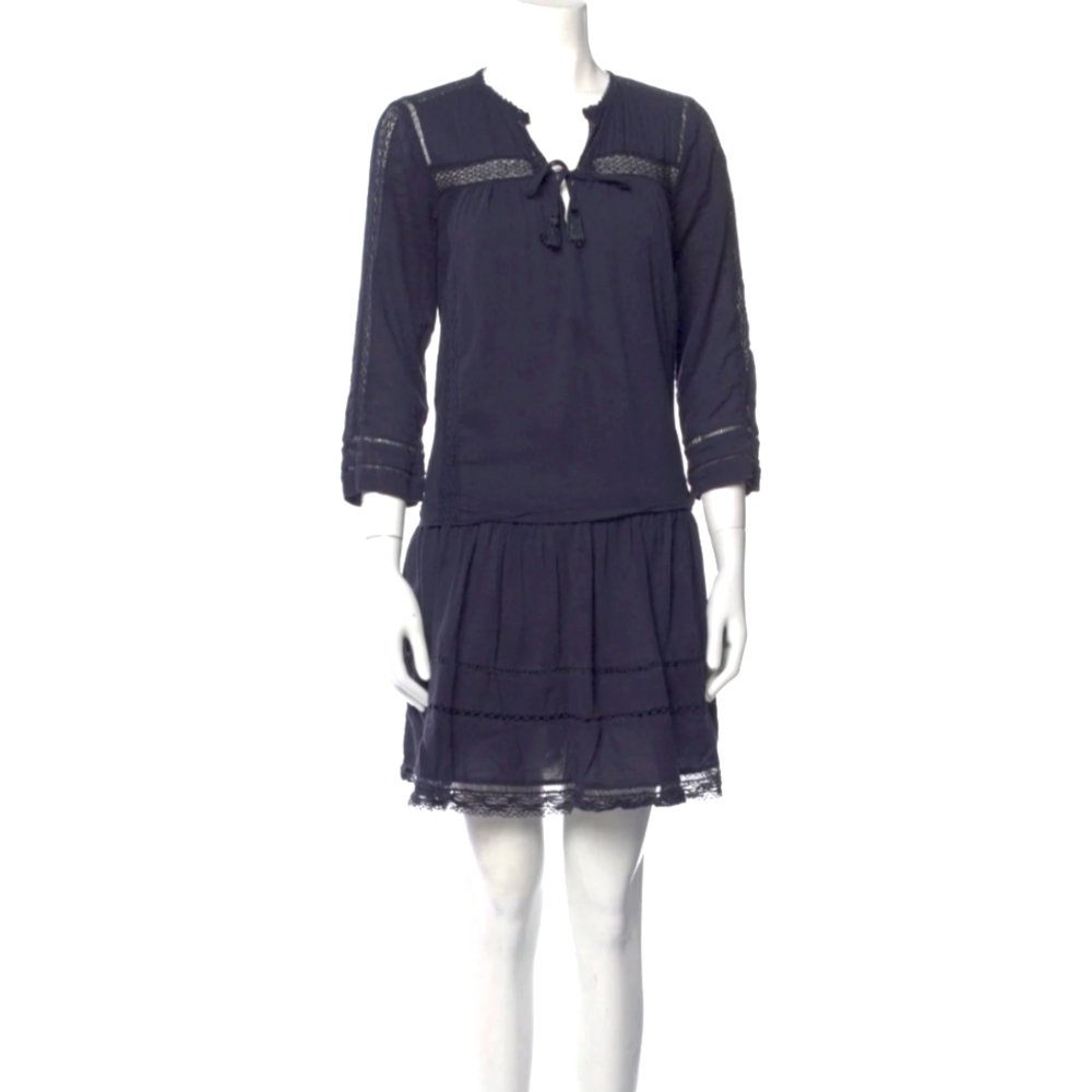 Rebecca Taylor | Blue Linen Dress Sz 6